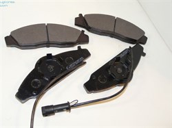 Колодки тормозные FR S.Y.MUSSO с 93-95г.,KORANDO с 96-96г. (SP1150/05P721/4811105100/4813005100) с датчиками ABS, для суппорта PBR - фото 23185