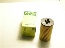 Фильтр масляный D.LACETTI PREMIER/CRUZE,GENTRA,OPEL ASTRA,CORSA,MOKKA,VECTRA V1.6/1.8 (113 л.с/140 л.с.),AVEO V1.4 VVT (HU612-2X/93185674)  MANN  58*105мм. картридж - фото 31302