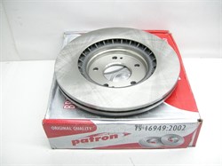 Диск тормозной FR, H.AVANTE MD/ELANTRA с 16г.,TUCSON/iX35 с 15г.,SONATA YF c 15г.,VELOSTER с 18г.,K.CERATO/FORTE,K5/OPTIMA, CEED с 18г.,SPORTAGE  с 15г. (PBD1001/51712-C1000/51712-D7000)  PATRON  D305мм, ЦЕНА ЗА 1 ШТ, ПРОДАЕТСЯ ТОЛЬКО КОМПЛЕКТОМ (2 ШТ) - фото 40160