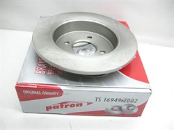 Диск тормозной RR, H.ACCENT/SOLARIS с 10г.,K.RIO с 11г. (PBD1754/58411-0U300)  PATRON , ЦЕНА ЗА 1 ШТ, ПРОДАЕТСЯ ТОЛЬКО КОМПЛЕКТОМ (2 ШТ) - фото 40164