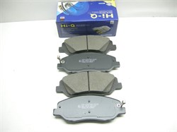 Колодки тормозные FR H.SANTA FE NEW,CM,DM,GENESIS,K.SORENTO XM с 09-14г.,S.Y.KORANDO C/ACTYON NEW с 11г. (SP4102/SP1194/SP1246/58101-2BA00/58101-2BA10/58101-2WA90/58101-0WA00/48130-340A0)  SANGSIN  156,8*60,7мм. с 1 усом широким,с отверстиями под пружинки - фото 40187