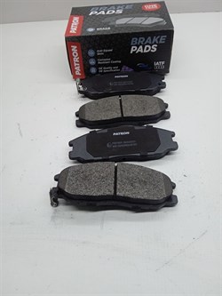 Колодки тормозные FR H.STAREX 2WD/4WD с 03г.,LIBERO с 03г.,TERRACAN с 03-06г.,SANTA FE,TRAJET,XG,K.OPIRUS,S.Y.RODIUS V2.5/2.7/3.0 (PBP1605/58101-2AA26)  PATRON  , 149*58мм. с 2 усиками - фото 40997