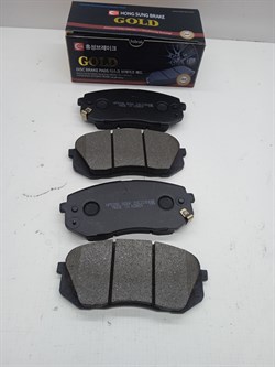 Колодки тормозные FR H.SONATA YF,(TUCSON с 15г. 2WD),K.OPTIMA,K3,K5,SOUL,SPORTAGE SL (чех.сбор.) с 15г.,SELTOS 4WD (HP5396/SP1849/SP1682/58101-D4A20/58101-D7A50/58101-B2A80/58101-J9A10)  HSB  16  137.9*61.3мм, с отверстием под пружинку - фото 41497