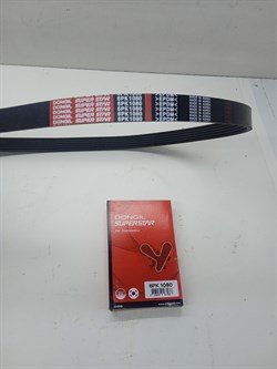 Ремень ручейковый 6 PK 1080 H.GRANDEUR,SANTA FE,SONATA,TUCSON/iX35,GENESIS G70,G80,K.K5,SORENTO,SPORTAGE,STINGER с 18г. V2.0/2.5 (6PK1080/25212-2S000/25212-2CTA0)  DONGIL - фото 42384