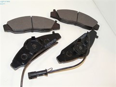 Колодки тормозные FR S.Y.MUSSO с 93-95г.,KORANDO с 96-96г. (SP1150/05P721/4811105100/4813005100) с датчиками ABS, для суппорта PBR