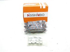 Колодки тормозные FR H.SANTA FE NEW,CM,DM,GENESIS,K.SORENTO XM с 09-14г.,S.Y.KORANDO C/ACTYON NEW с 11г. (NP6030/58101-2BA00/58101-2BA10/58101-2WA90/58101-0WA00/48130-340A0)  NISSHINBO  156,8*60,7мм. с 1усом