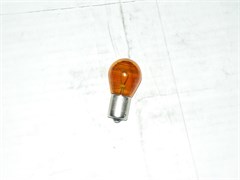 Лампа 12V 27W ориг. (18642-27007N) с цоколем 1-о конт. желтая, крепление по центру