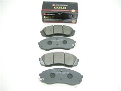 Колодки тормозные FR H.STAREX GRAND с 07-18г.,K.CARNIVAL GRAND (HP1039/58101-4DE00/58101-4HA50)  HSB  Корея, 164.6*63.3мм