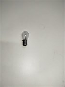 Лампа 12V 21/4W (61215) с цоколем 2-х конт. белая  МАЯК  S.Y.KYRON с 08г. со смещенным креплением от центра на 120гр.