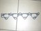 Прокладка коллектора IN D.NEXIA с 02г.,CIELO,LANOS,NUBIRA,ESPERO V1.5 DOHC,LACETTI V1.6 DOHC (106 л.с.) (P1L-C001G/96352947) - фото 33699